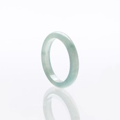 【10号】今季大人気！細め翡翠くり抜き甲丸リング A貨翡翠  jd_rg1941