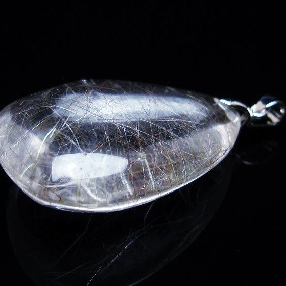 プラチナルチルクォーツ ペンダント 一点物 メール便可 [M便 1/20] 112-13099