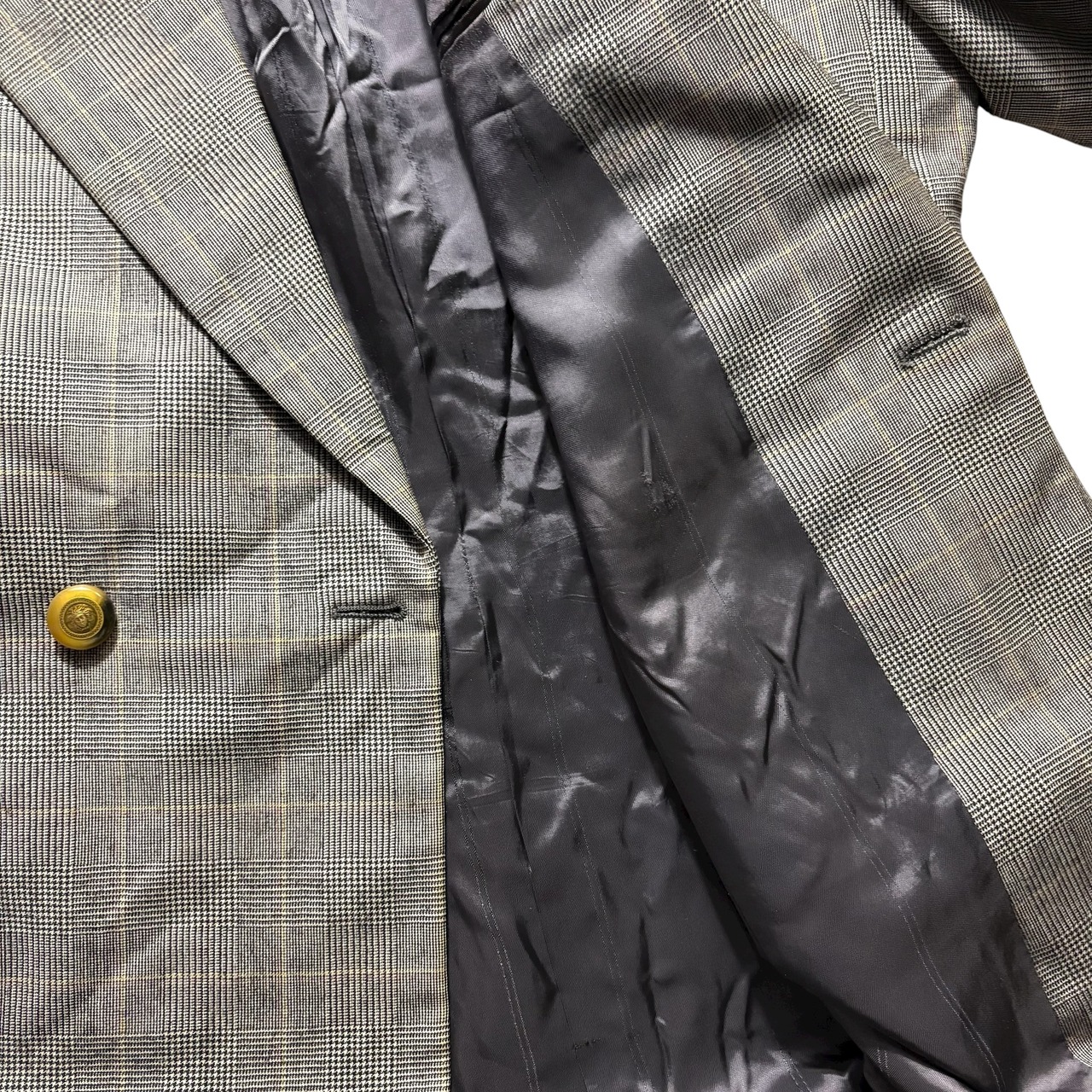 GIANNI VERSACE glen check suits set-up