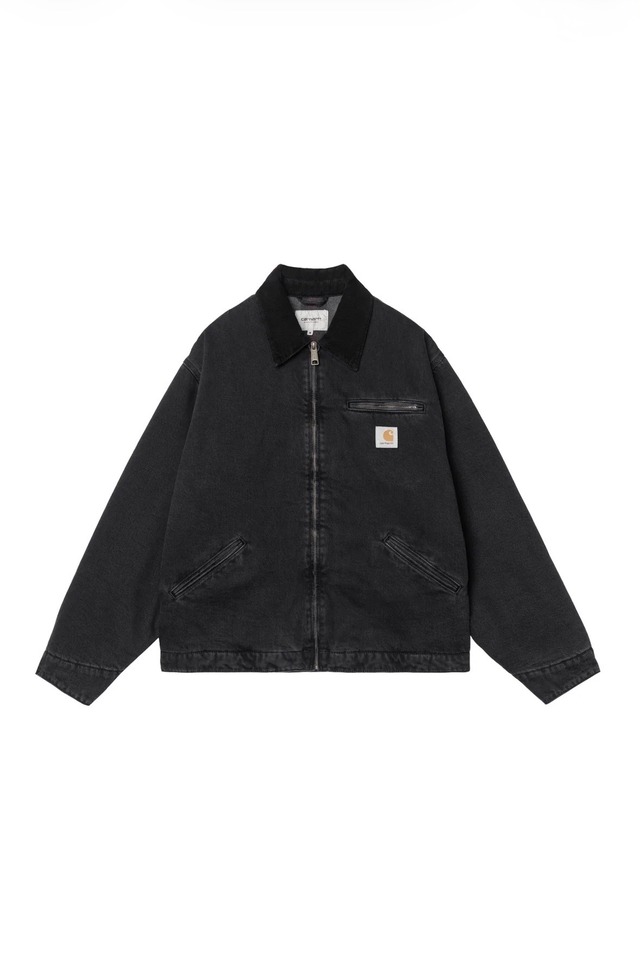 Carhartt WIP/カーハートダブリューアイピー　OG Detroit Jacket - Black / Black stone washed