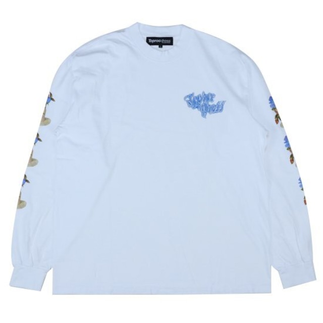 【Toprocdress】Tattoo Script L/S Tee - WHITE