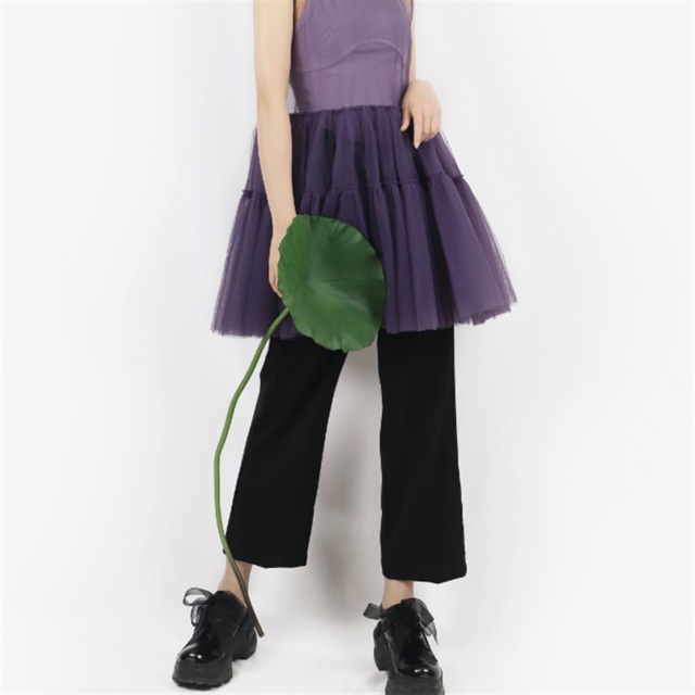 【Tea Tree】クロップド丈タック入りストレートパンツ　2color　10388