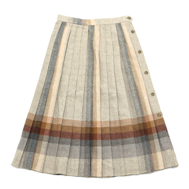 90's EAST END AVENUE tweed pleats skirt
