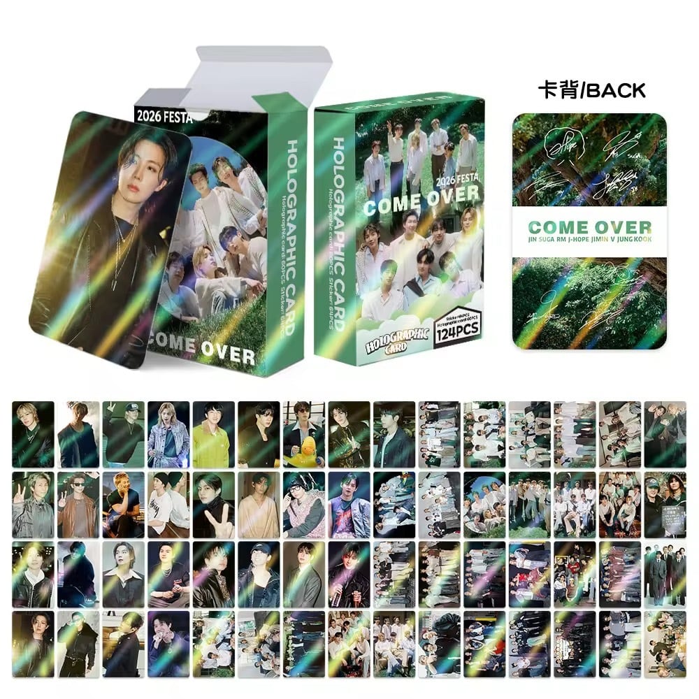 BTS COME OVER 60+64=124枚セット フォトカード | KPOWER