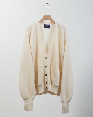 vintage "HATHAWAY" all alpaca knitted cardigan / Made In PERU