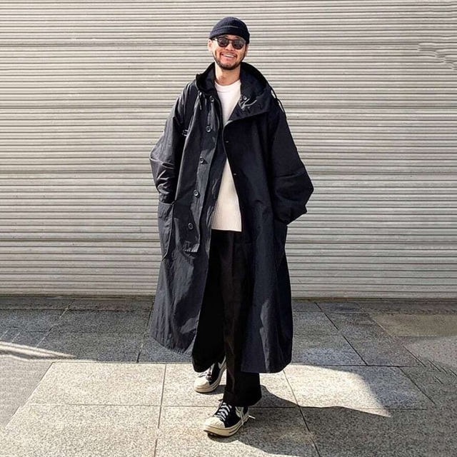 JIAOLANDI中綿オーバーサイズのスタンドカラートレンチコート