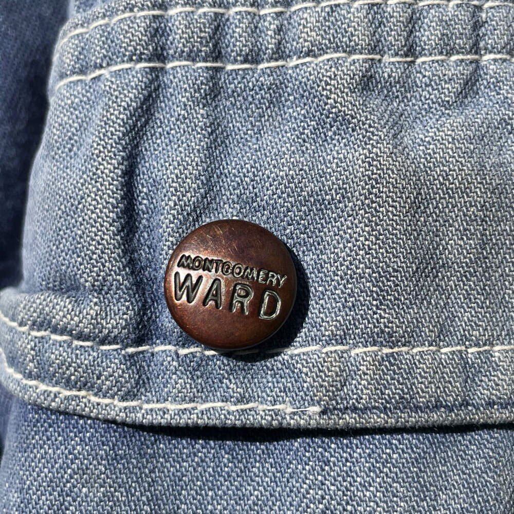 Montgomery Ward] Vintage High Aging Coverall Denim Jacket [1970s