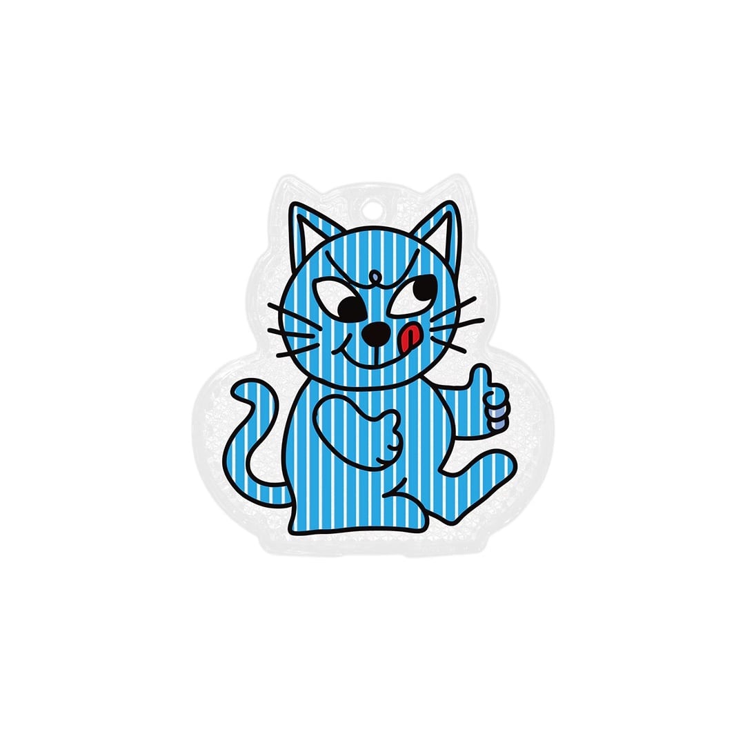 MORTEX ごねこ MIDORI KOMATSU】 Cheeky Cat Reflector (5colors) | dros dro