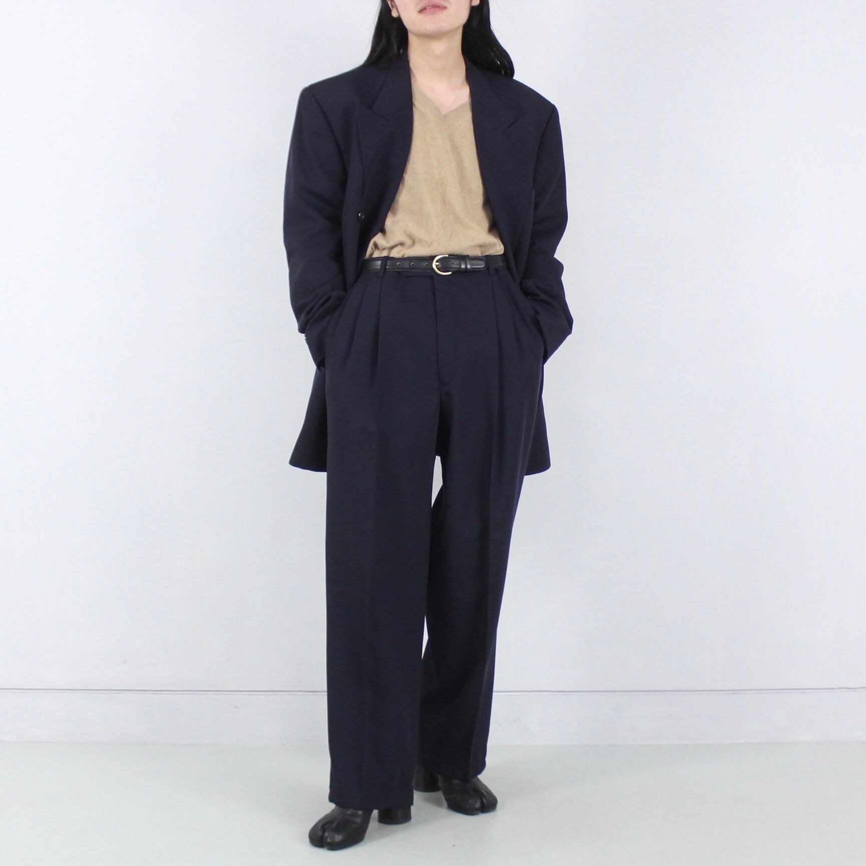 GIVENCHY 2ピース ダブルセットアップ とろみウール オーバー