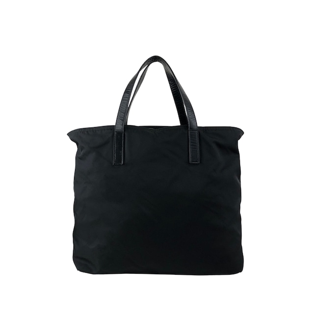 PRADA プラダ ハンドバッグ ブラック トライアングルロゴ ナイロン フロントポケット 2way バックル vintage ヴィンテージ オールド kuap33