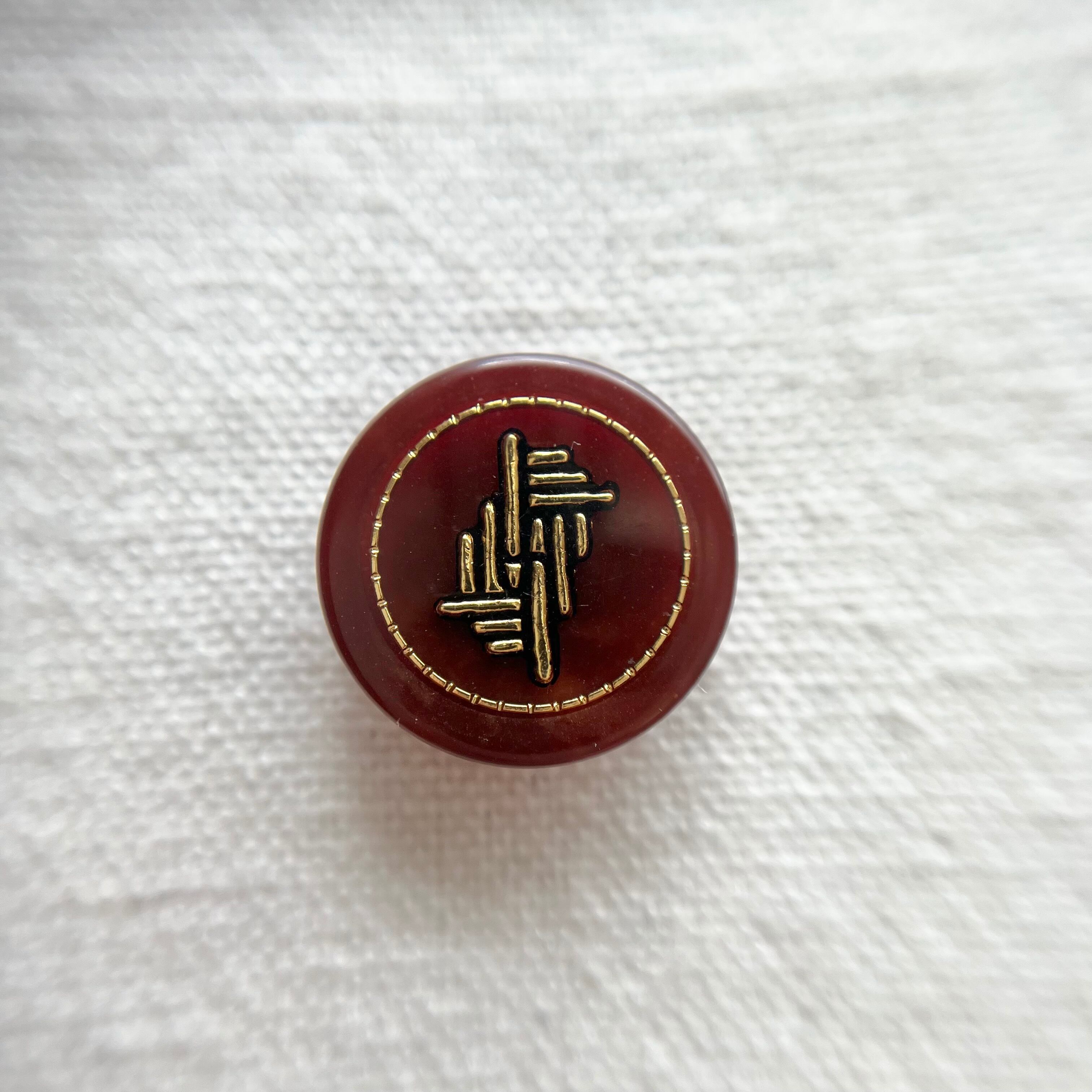 ゴールドバー×ボルドーマーブル 18㎜