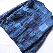 KUON / Vintage Boro Patchwork V-neck Jacket