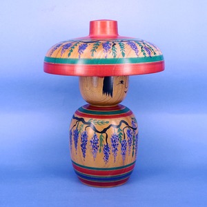 《 土湯系・陳野原幸紀 工人 》笠こけし