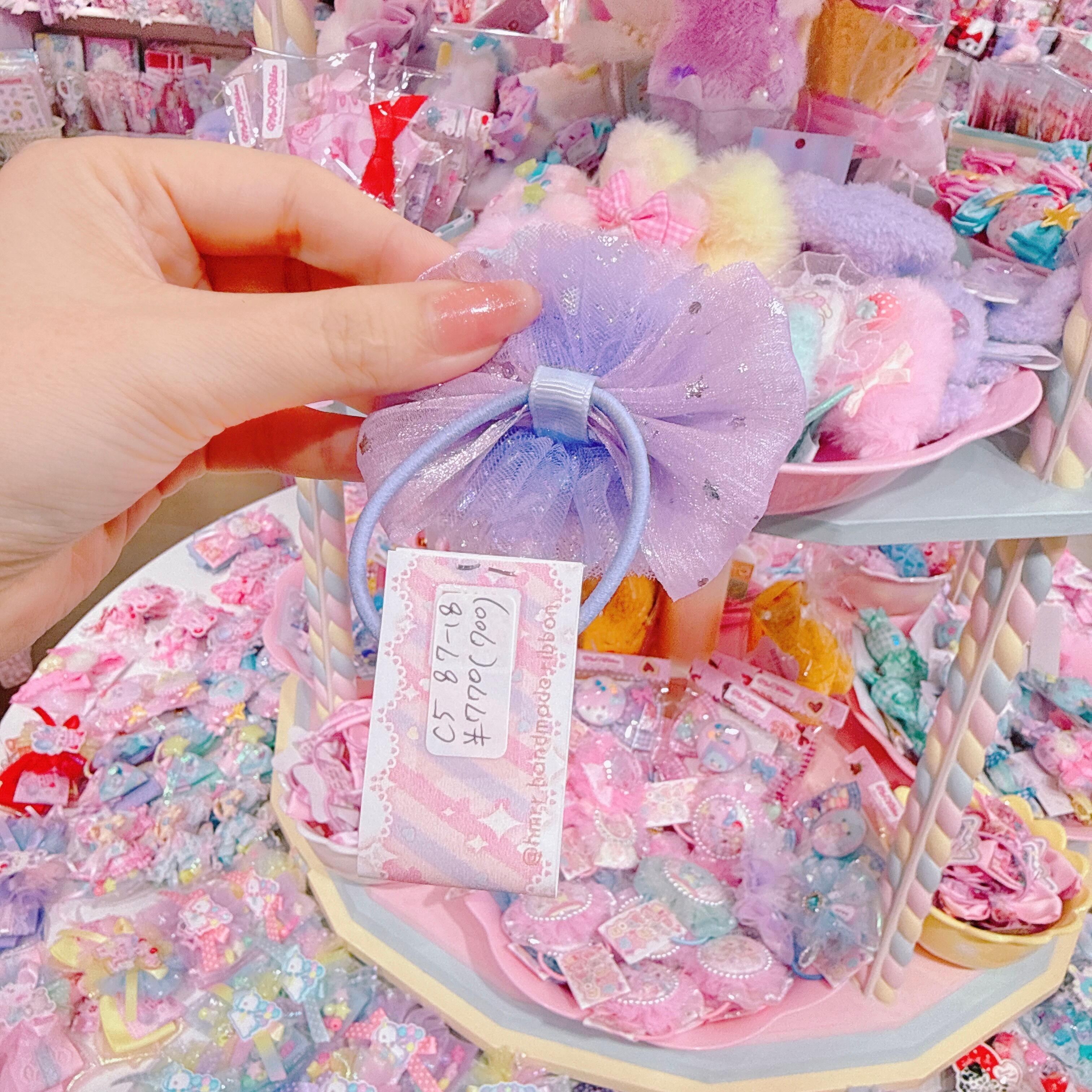 【C5】87-18くるみボタンヘアゴム