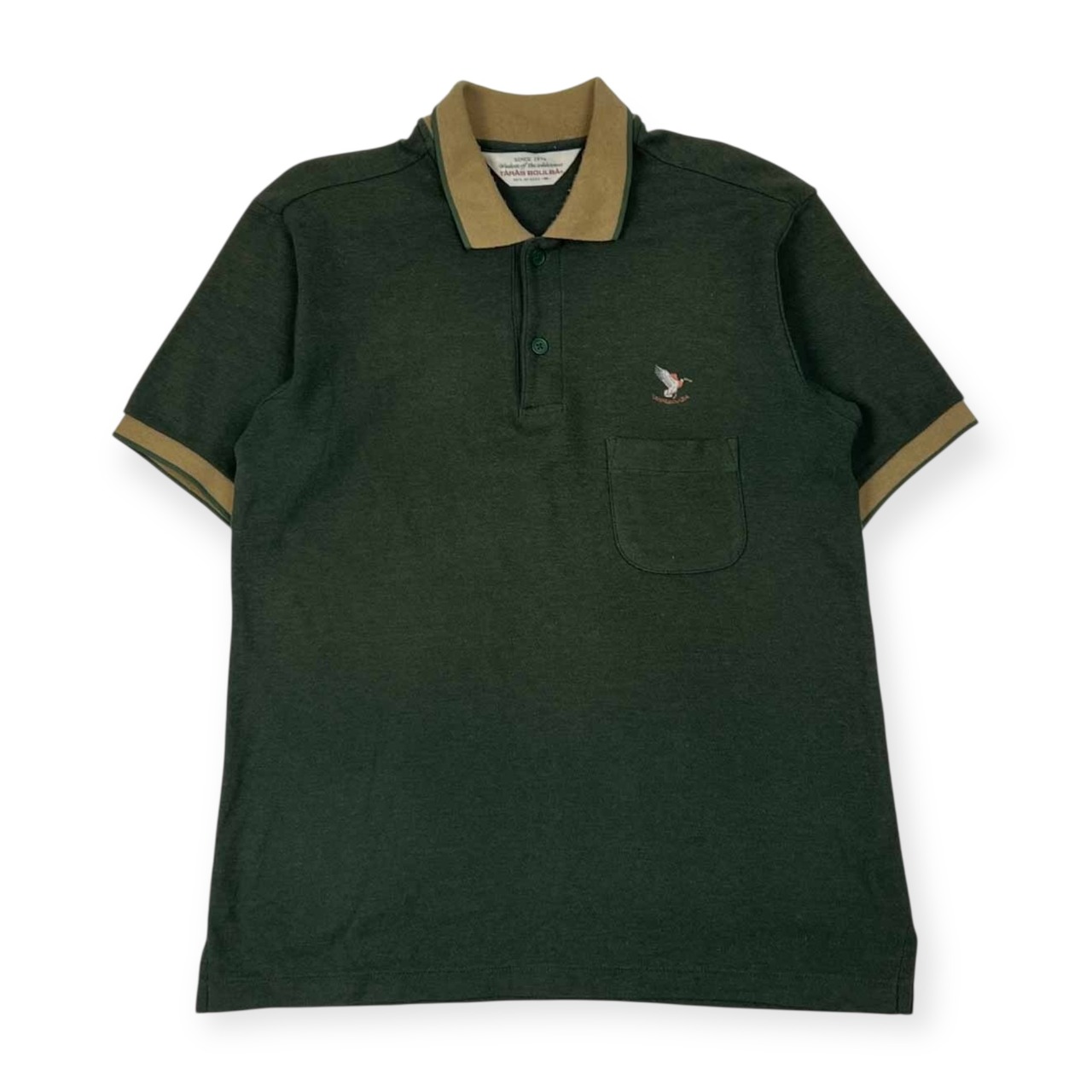 TARAS BOULBA タラスブルバ 半袖 ポロシャツ M/グリーン メンズ アシックス ビンテージ