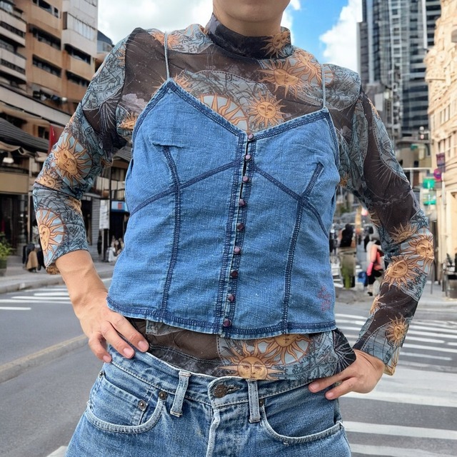 【LADIES】sheer tops
