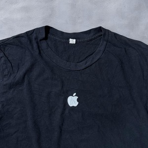 Apple TEE 企業ロゴ Tシャツ ブラック 古着