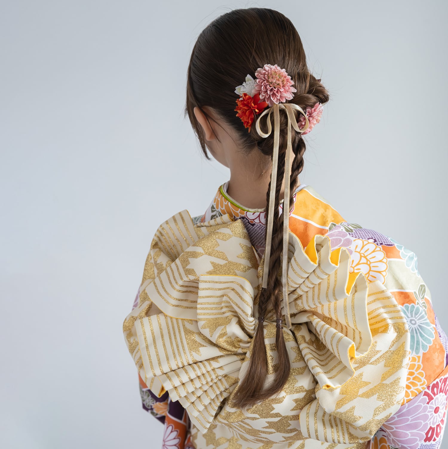 ＊お問い合わせ様専用商品＊【編みおろしリボンヘアアレンジヘッドドレスA】+リボン追加