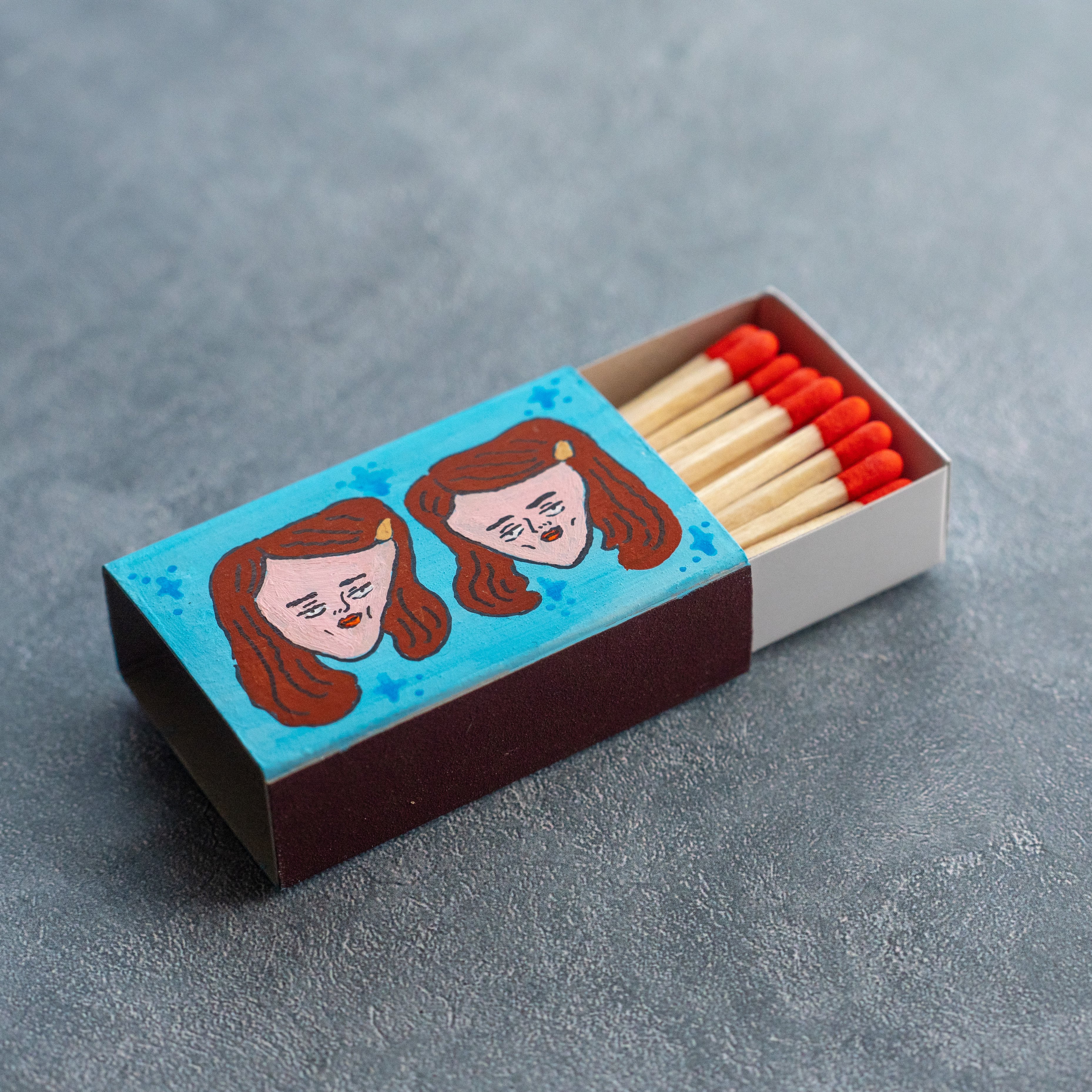 TWINS】原画マッチ箱＜ミニアート＞ | ASAMIYA KAORI /アサミヤカオリ