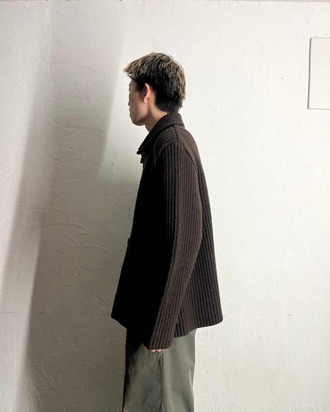 98AW A.P.C. Wool Rib Knit Blouson FRANCE製 | VOLAR