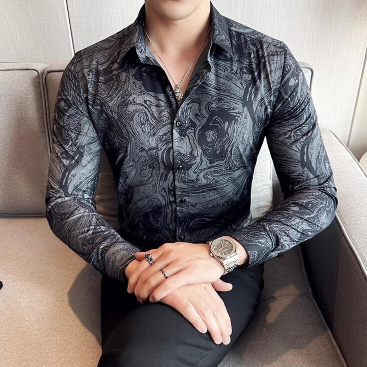 printed shirt tops 00173