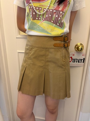 RALPH LAURENT / Vintage side belt design skirt  (O)