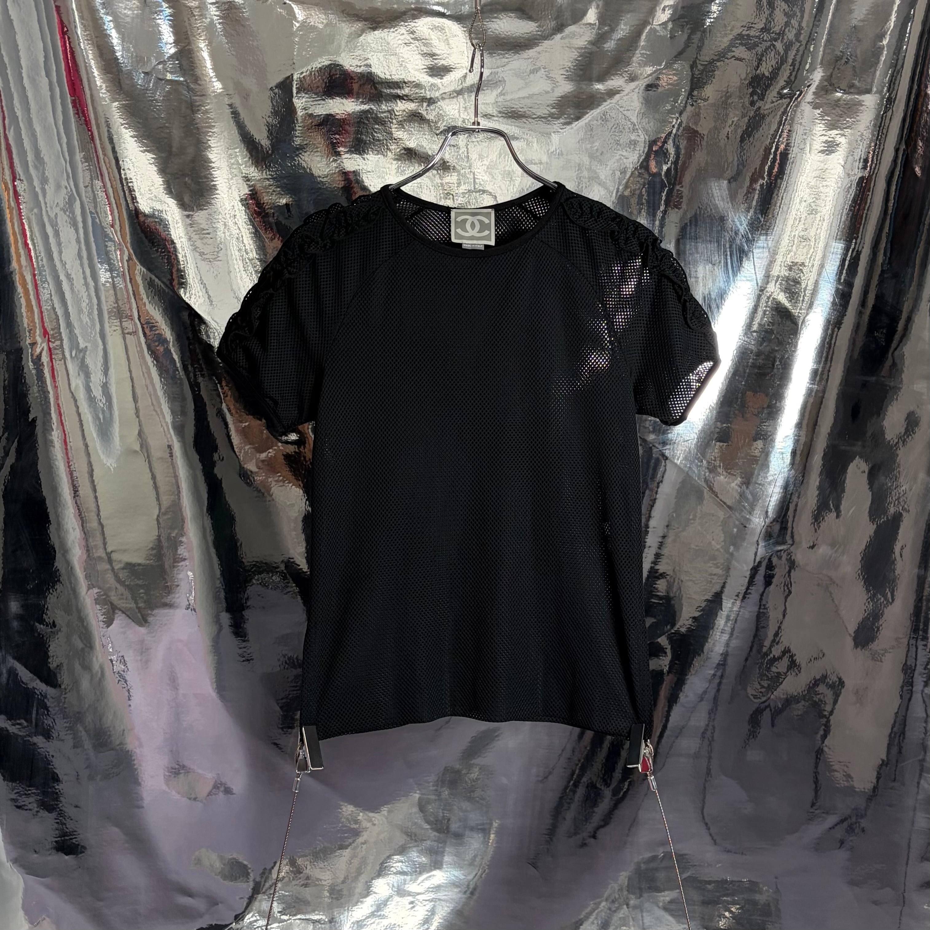 CHANEL Tシャツ トップス メッシュ シャネル