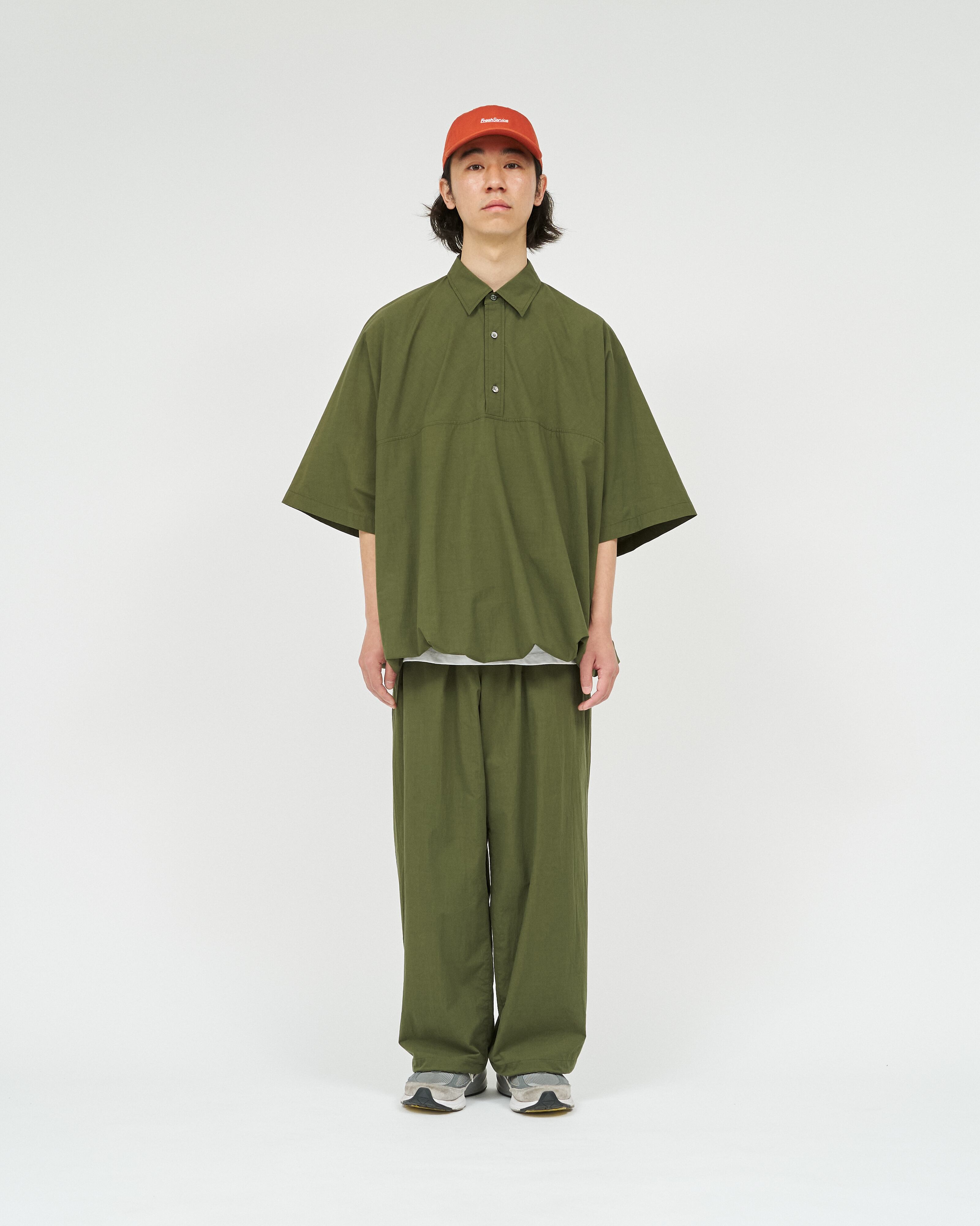 トップス FreshService CRISP COTTON ANORAK SHIRT FreshService｜CRISP COTTON ANORAK S/S SHIRT | 眠家オンラインストア