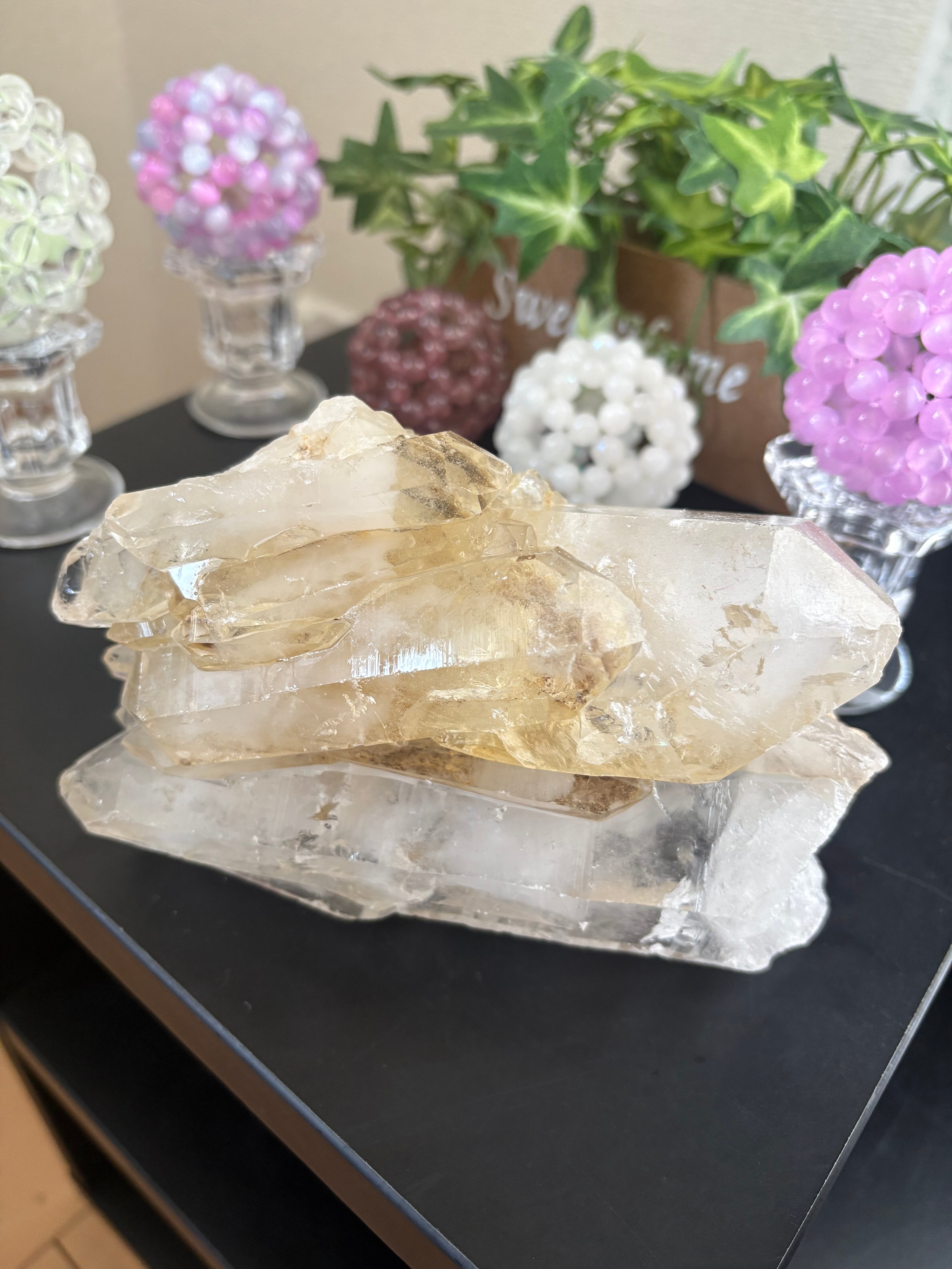 ✨ウルグアイ産・台座付き ✨アメジスト原石 クラスター | happiness_stone