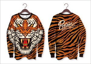 <送料無料>全面タイガースロンT(LLサイズ)