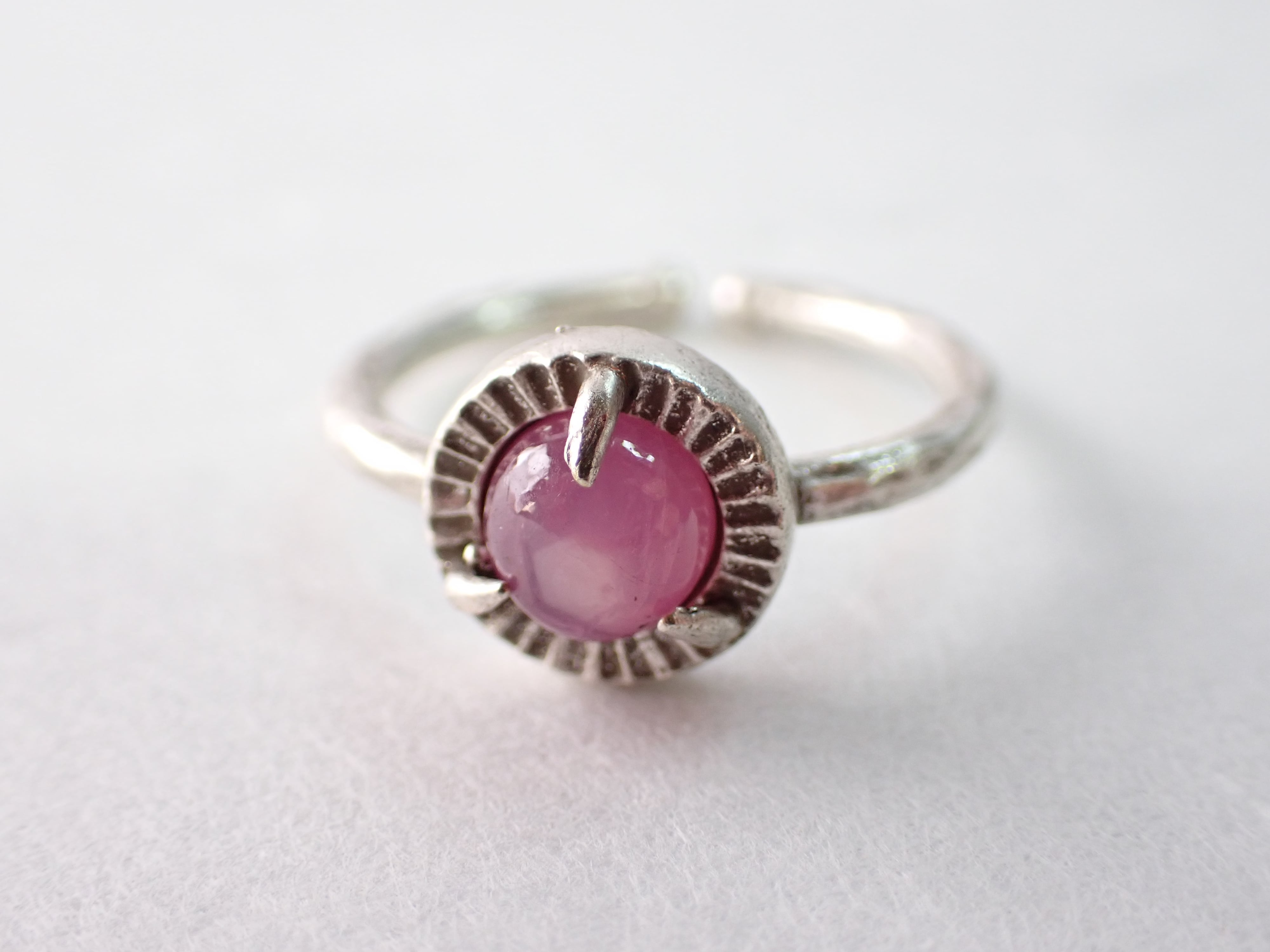 カボションカットリング（ルビー） 1.42ct [C13‐672] | differencee