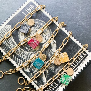 ボタニカルレザーコインブレスレット アロマテラピー アロマアクセサリー