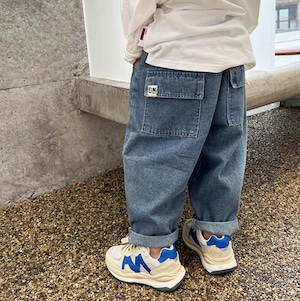 ロールアップデニムパンツ 男の子 90-140cm