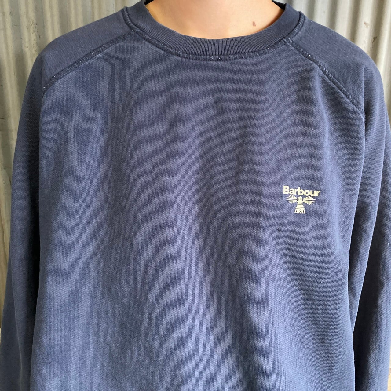 Barbour BEACON バブアー ワンポイントロゴ プリント ラグラン