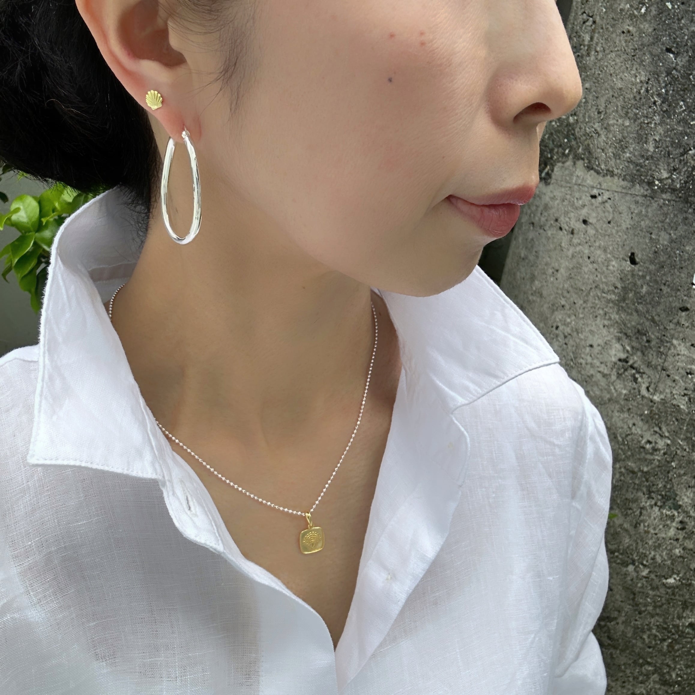 チューブ オーバル フープ ピアス | 【公式通販】鎌倉のシルバー