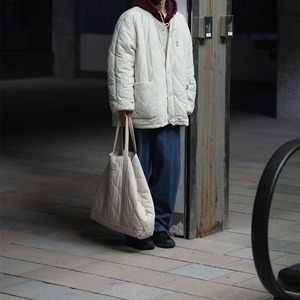 スーツカラーナイロンロングジャケット　986