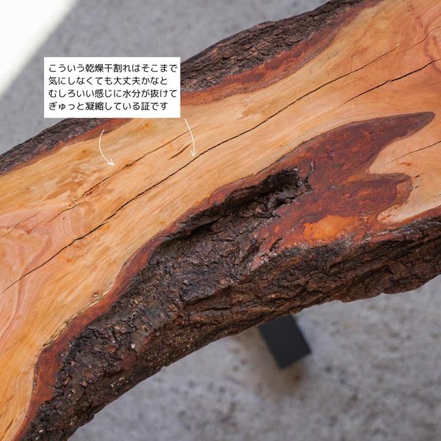 すももの一枚板 ローテーブル
