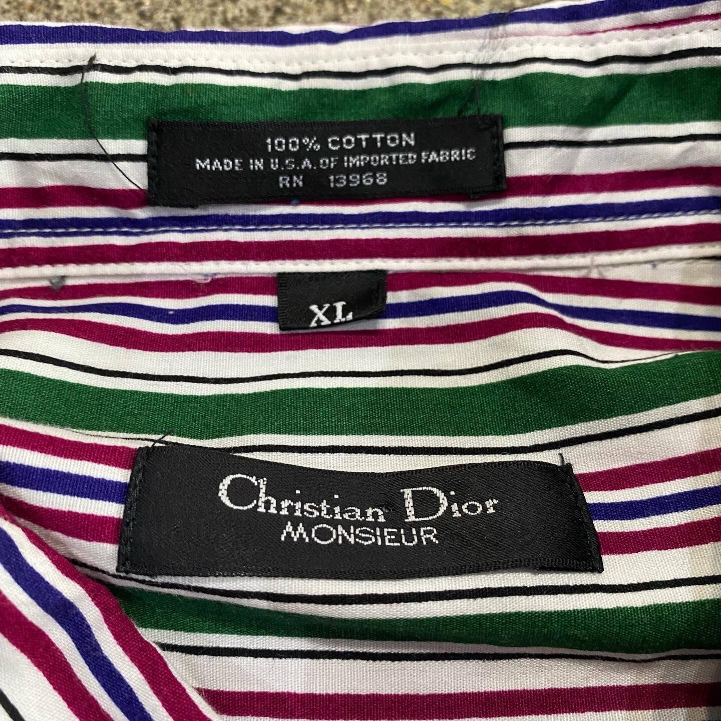 90s Christian Dior stripe shirt | What'z up