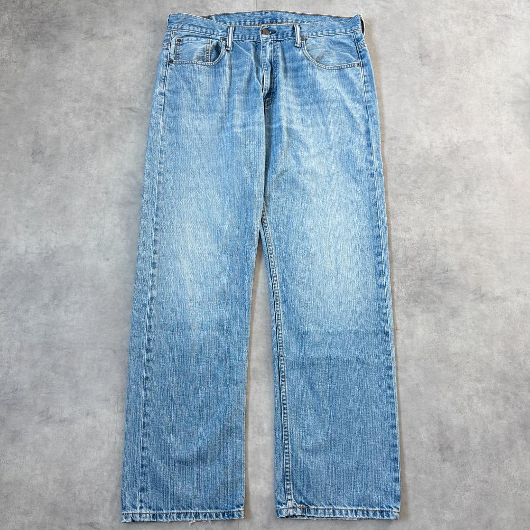 リーバイス569 Levis W36 ワイド バギー 青 古着 ヒゲ 22525