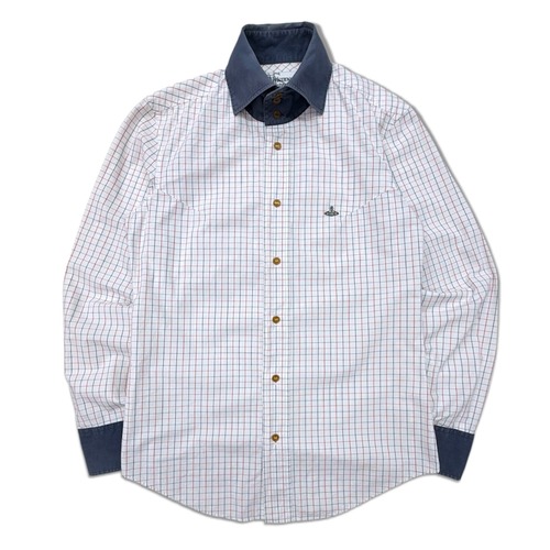 【vivienne westwood】shirt ヴィヴィアンウエストウッド　シャツ　チェックシャツ