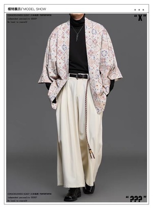 RFDRFD 26AW アンクル丈 和モダン ワイドプリーツパンツ