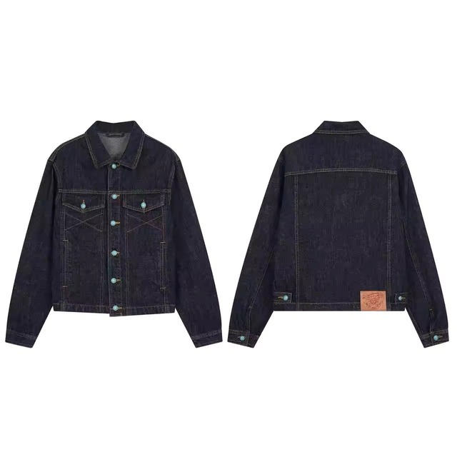ボヘミアンボタンヴィンテージライクデニムジャケット 1col   R01934