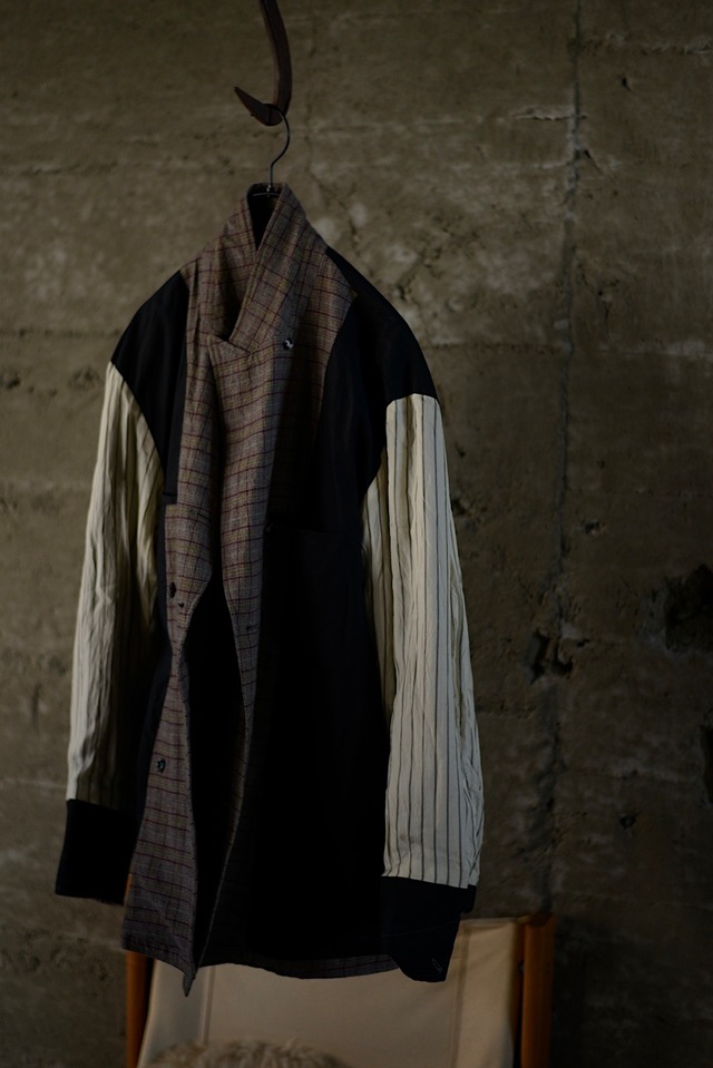 blackbird / double breasted director’s jacket (check)