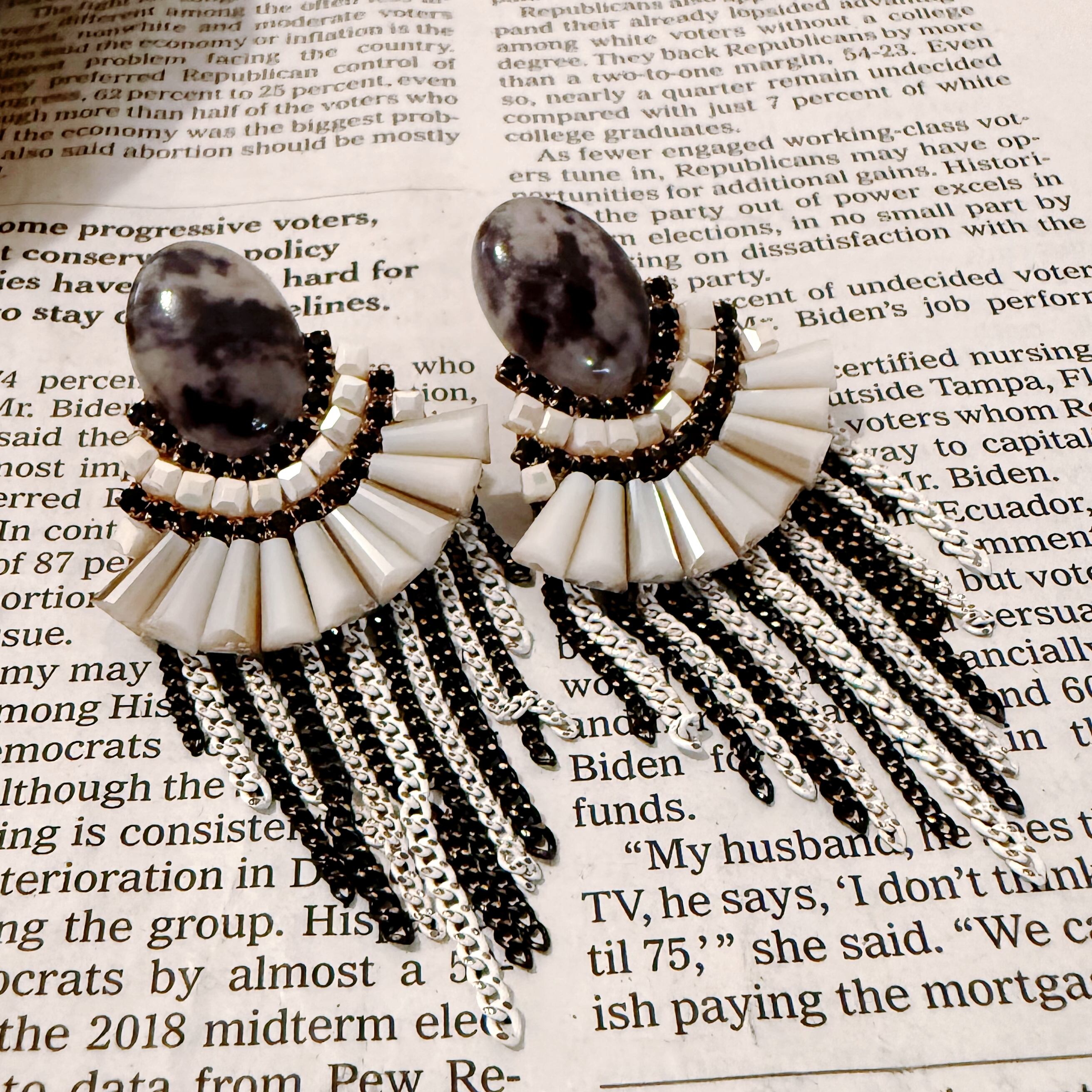 miroitant (ミロワントン)/ブリエ ドゥ ミル フ ブラック24 ピアス