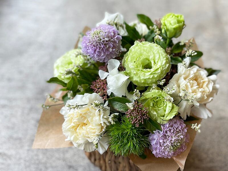 お悔やみアレンジ「パステル」【アレンジメント】