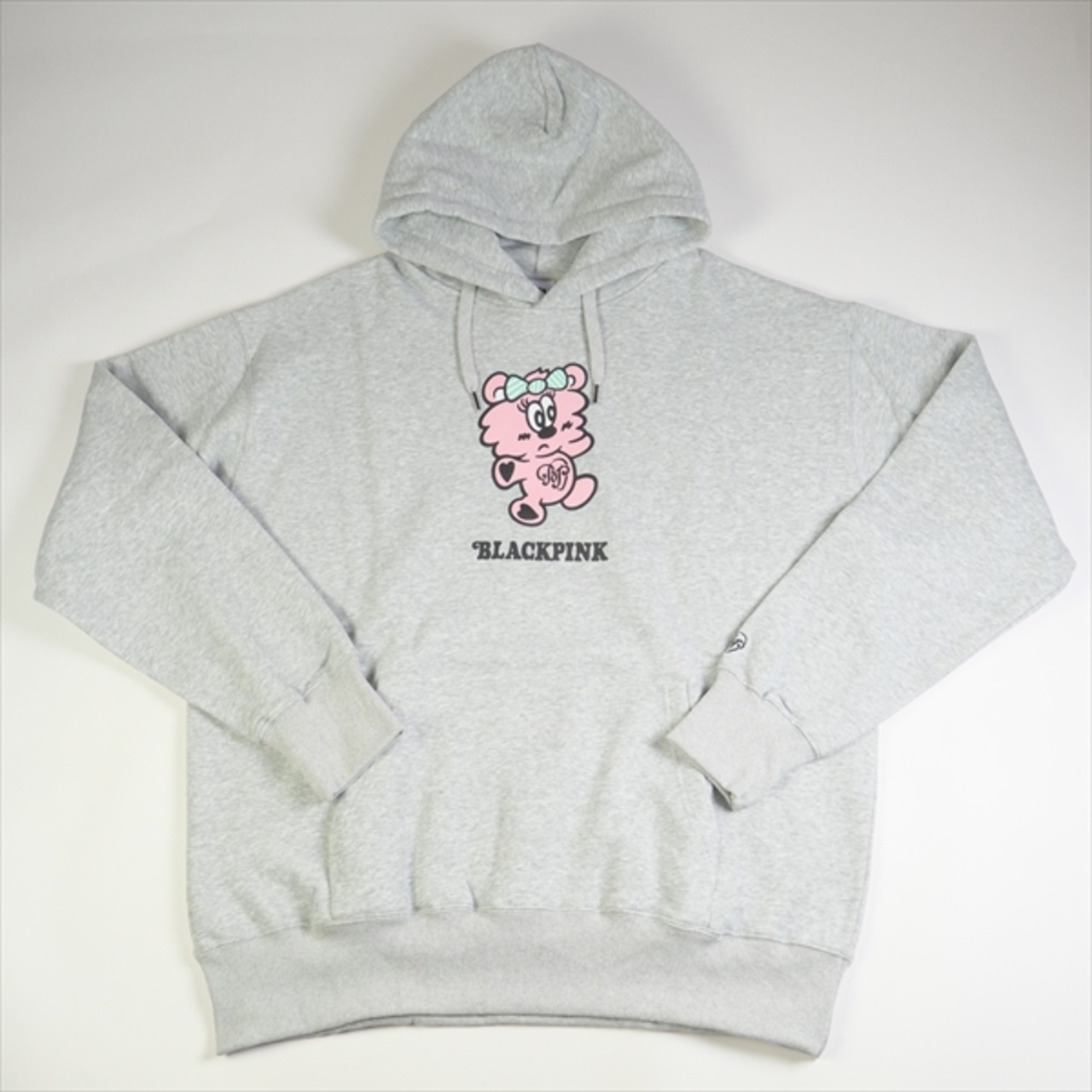 Size【L】 VERDY ヴェルディ ×BLACK PINK PLUSH HOODIE GRAY Pop-Up 