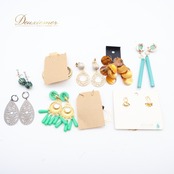 フラメンコ 小物 小道具 ペイネタ ピアス イヤリング フローレス 花 薔薇 つけまつ毛 イエロー系 黄色 グリーン系 緑 アクセサリー まとめ売り ダンス 舞台 発表会 イベント セット カラフル フラワー ブレスレット つけまつげ 花飾り