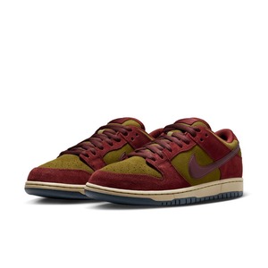 NIKE SB DUNK LOW PRO DARK TEAM RED AND OLIVE FLAK