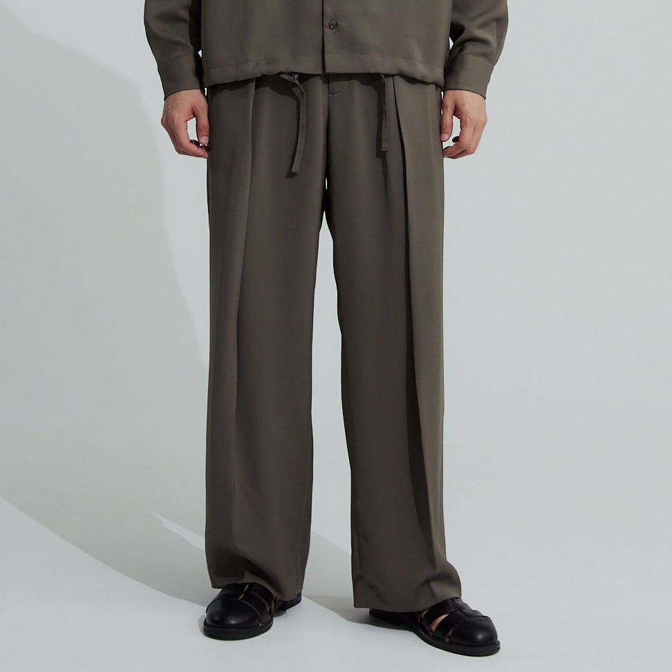 WOMEN'S】PE DRAPE DOUBLE TUCK PT / PEドレープダブルタックパンツ