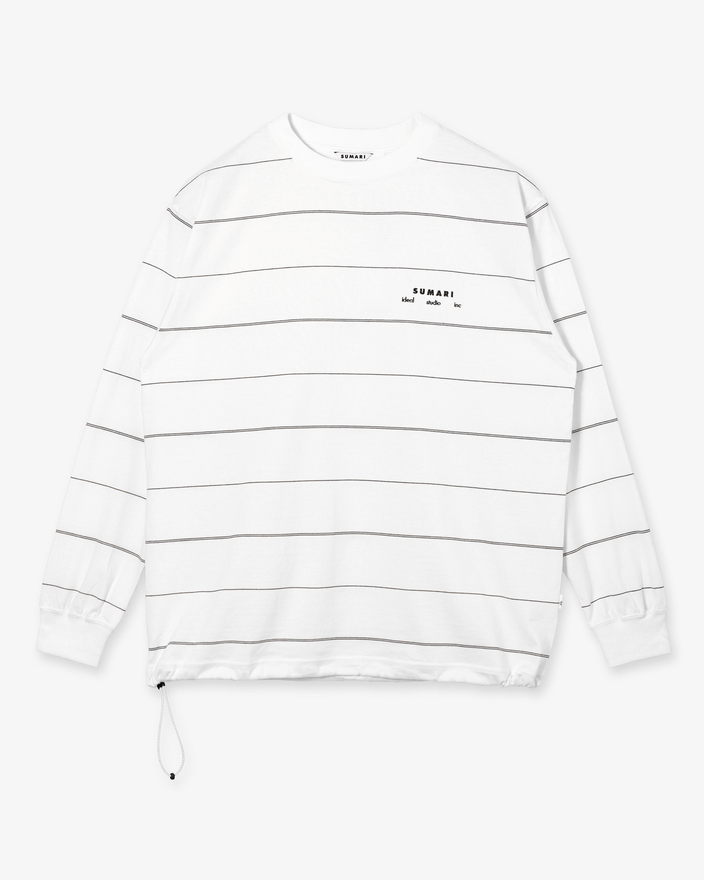 HEMCODE THIN BORDER T-SHIRT (WHITE) | SUMARI